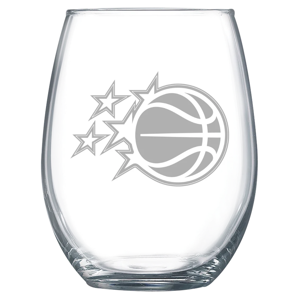 Orlando Magic Polar Camel 15 oz. Stemless Wine Glass
