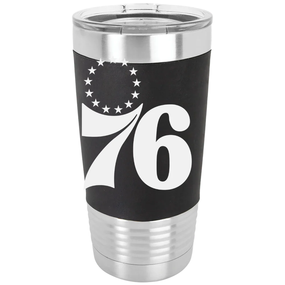 Philadelphia 76ers Polar Camel 20 oz. Silicone Grip Tumbler with Standard Lid