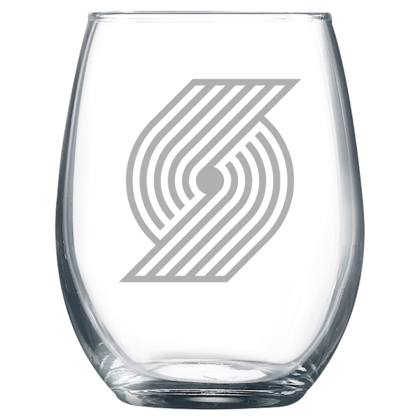 Portland Trail Blazers Polar Camel 9 oz. Stemless Wine Glass