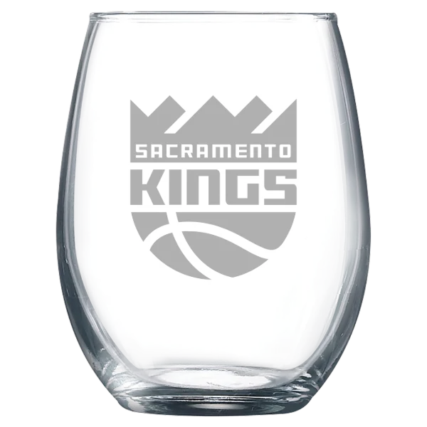 Sacramento Kings Polar Camel 9 oz. Stemless Wine Glass