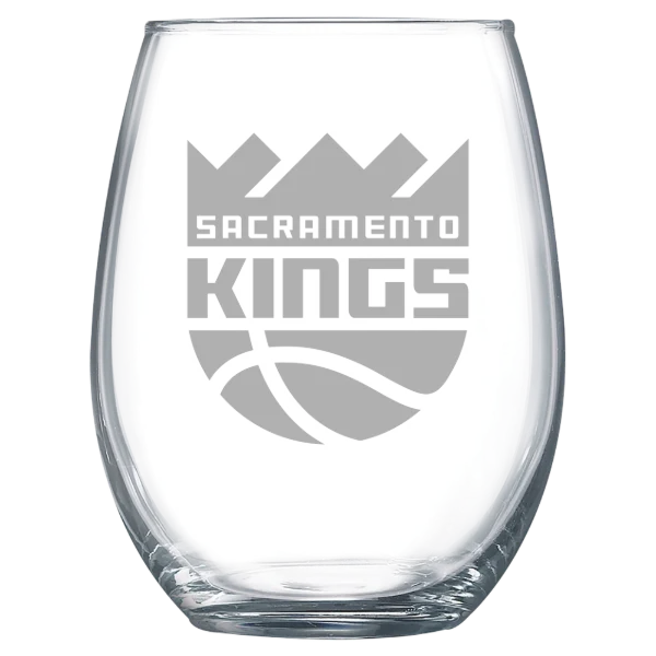 Sacramento Kings Polar Camel 15 oz. Stemless Wine Glass