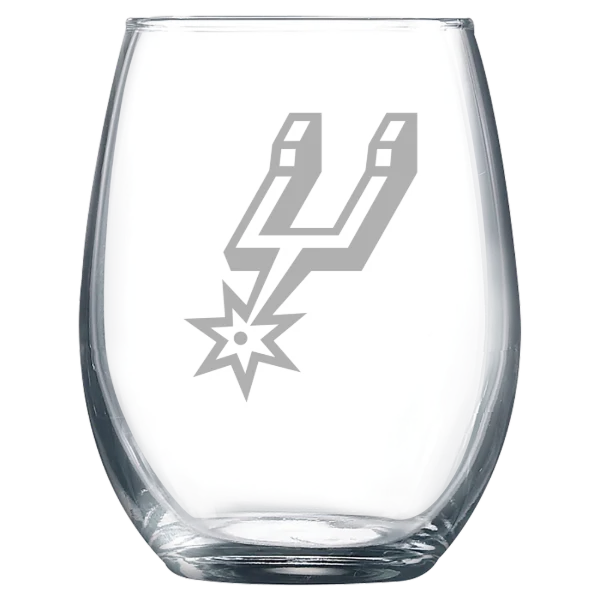 San Antonio Spurs Polar Camel 9 oz. Stemless Wine Glass