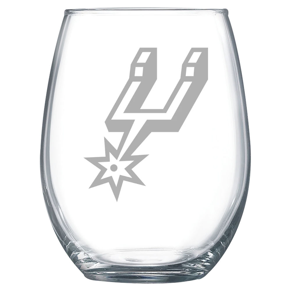 San Antonio Spurs Polar Camel 15 oz. Stemless Wine Glass