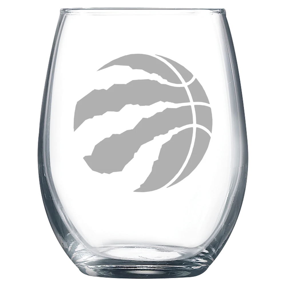 Toronto Raptors Polar Camel 9 oz. Stemless Wine Glass