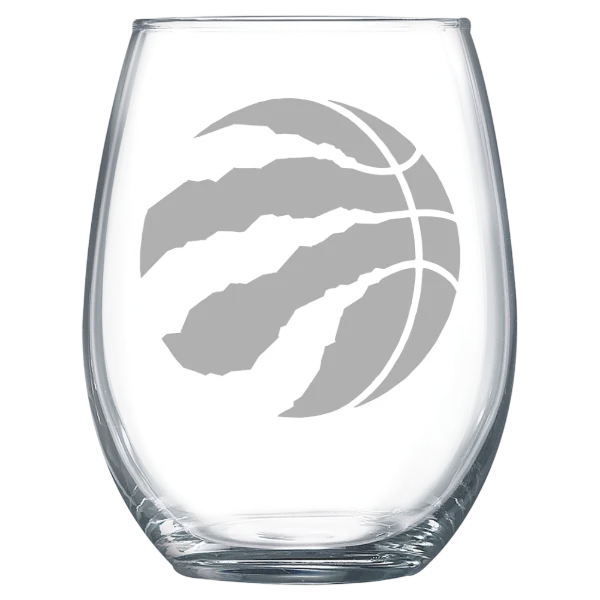 Toronto Raptors Polar Camel 15 oz. Stemless Wine Glass