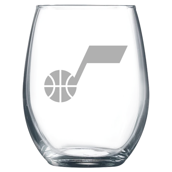 Utah Jazz Polar Camel 9 oz. Stemless Wine Glass
