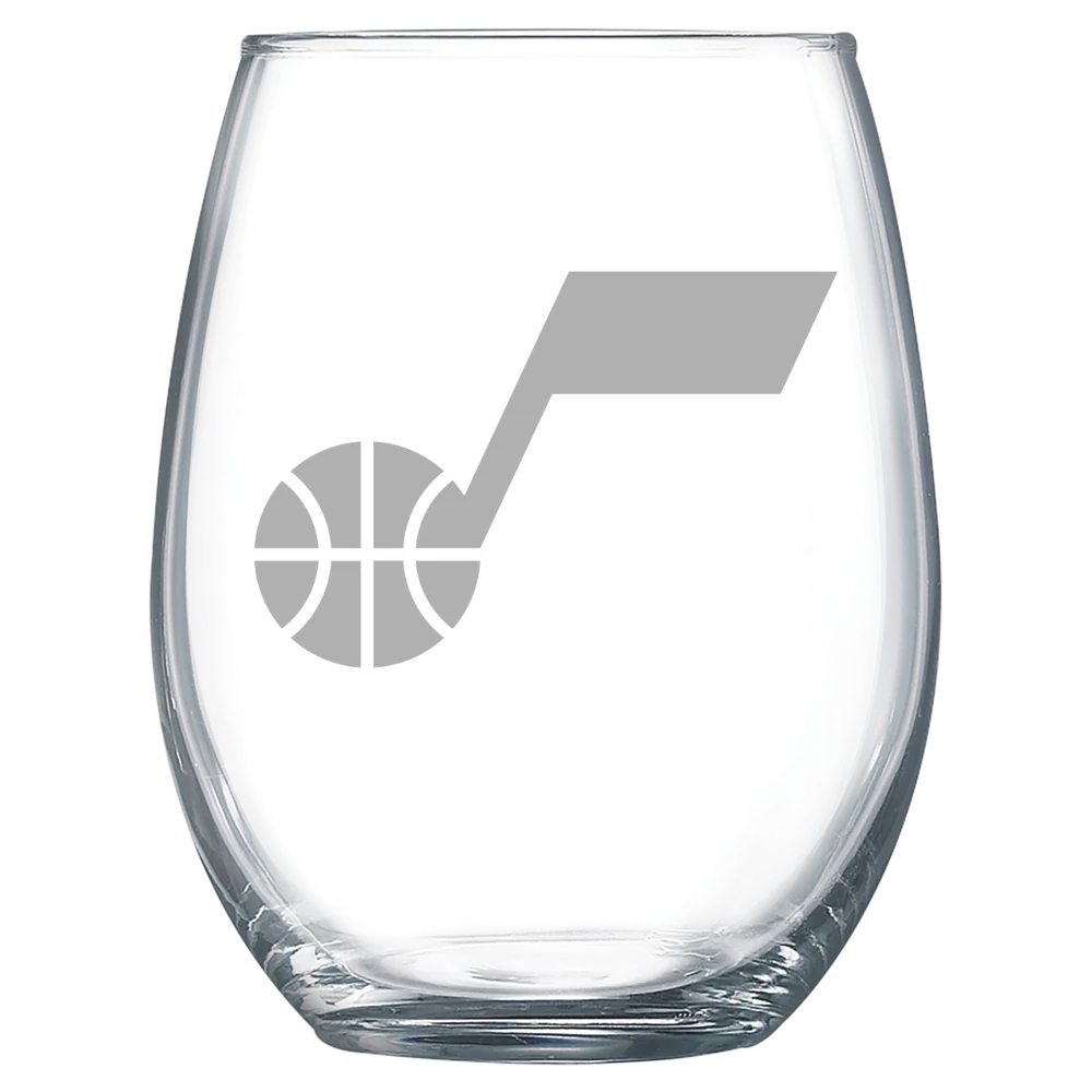 Utah Jazz Polar Camel 15 oz. Stemless Wine Glass