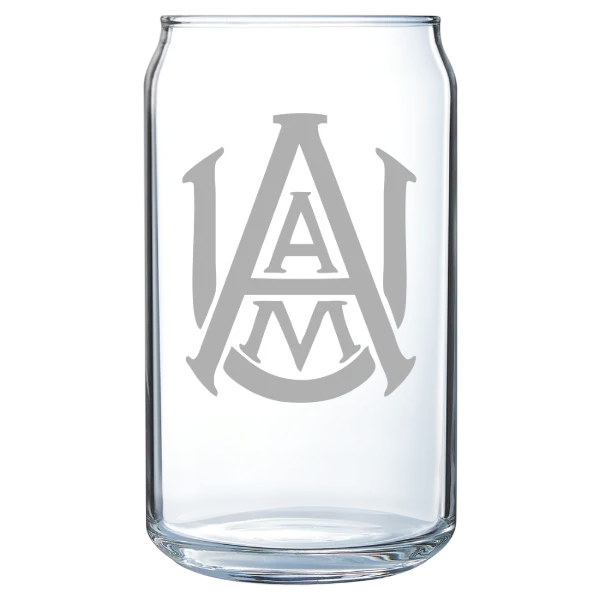 Alabama A&M University Polar Camel 16 oz. Can Glass