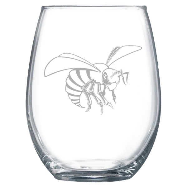 Alabama State University Polar Camel 15 oz. Stemless Wine Glass
