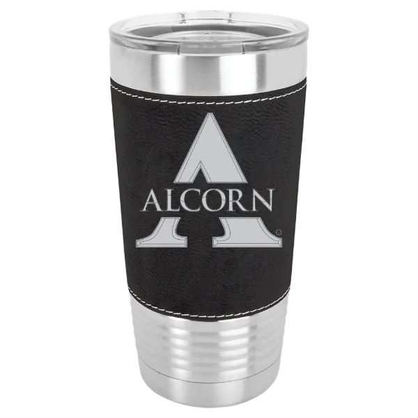 Alcorn State University Polar Camel 20 oz. Leatherette Grip Tumbler with Standard Lid