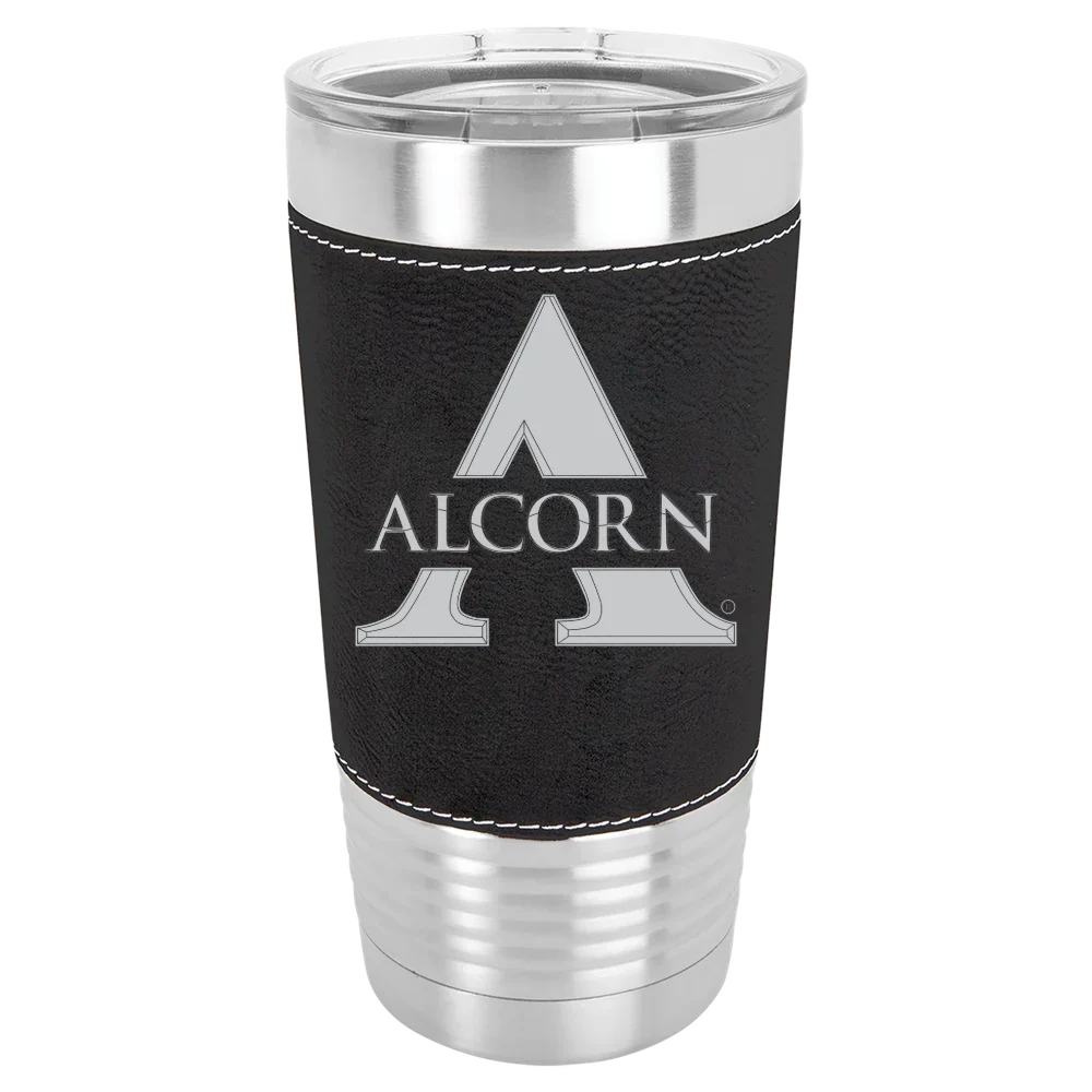 Alcorn State University Polar Camel 20 oz. Leatherette Grip Tumbler with Standard Lid
