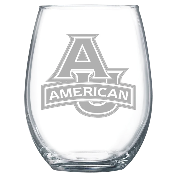 American University Polar Camel 15 oz. Stemless Wine Glass