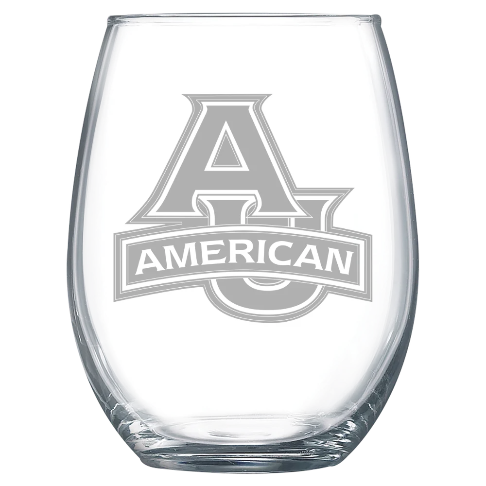 American University Polar Camel 15 oz. Stemless Wine Glass