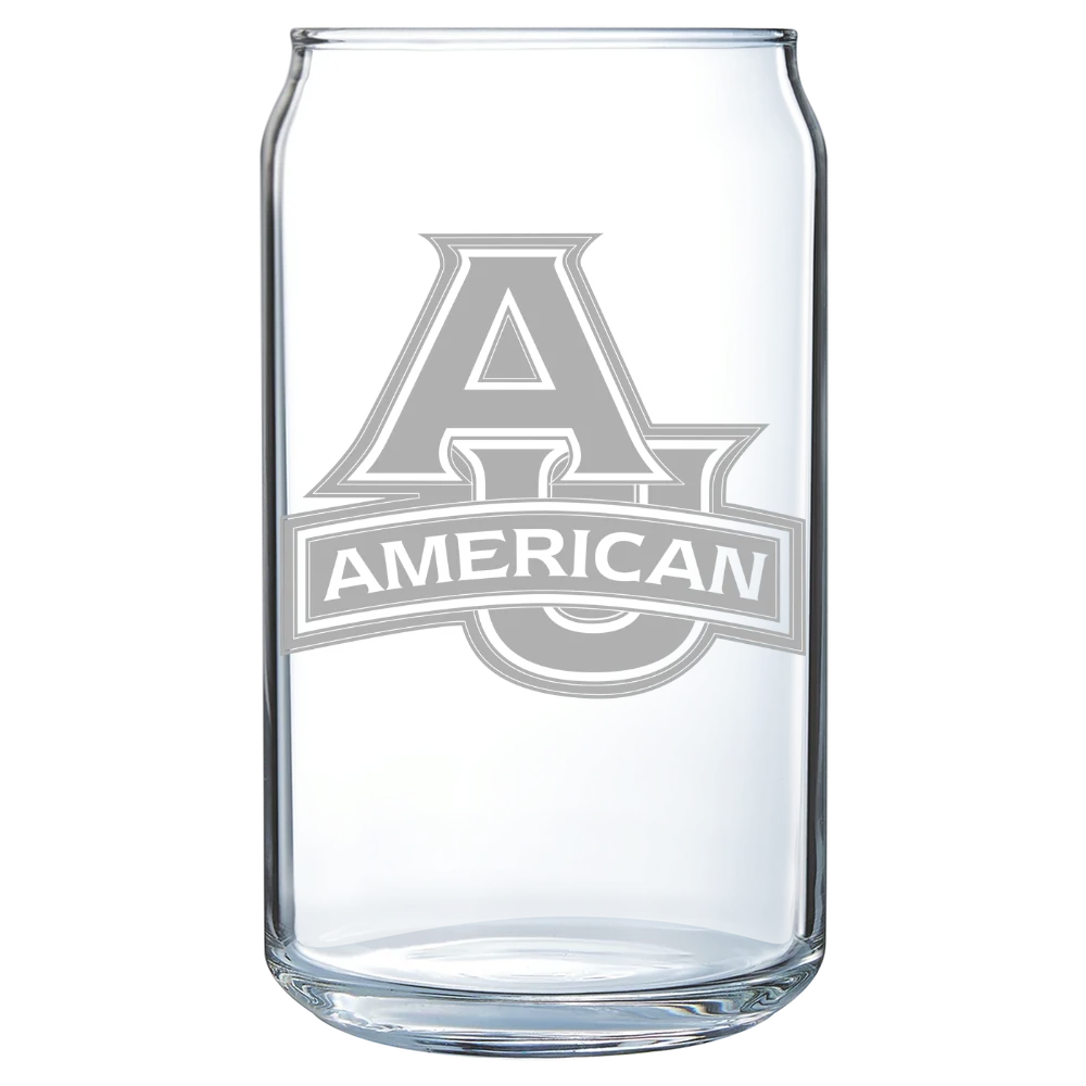 American University Polar Camel 16 oz. Can Glass
