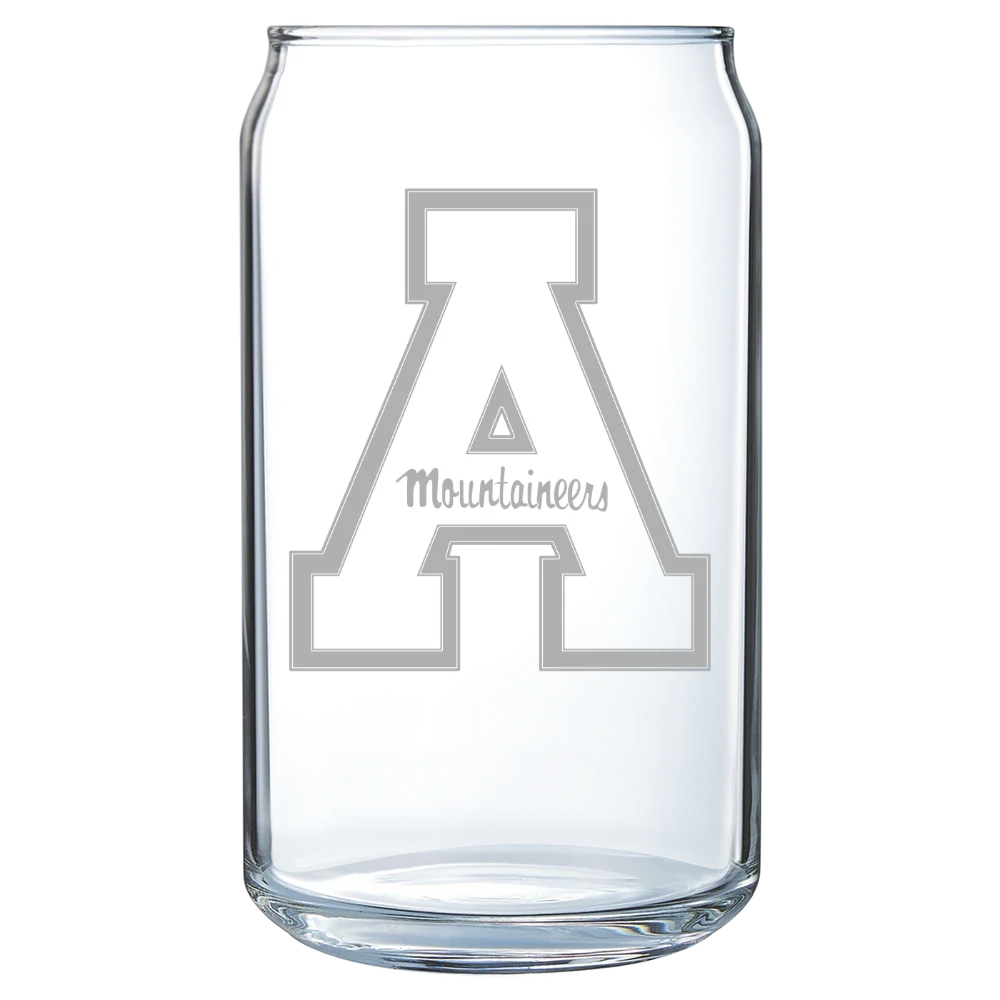 Appalachian State University Polar Camel 16 oz. Can Glass