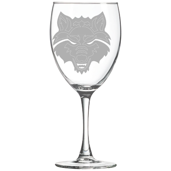 Arkansas State University Polar Camel 10 1/2 oz. Wine Glass