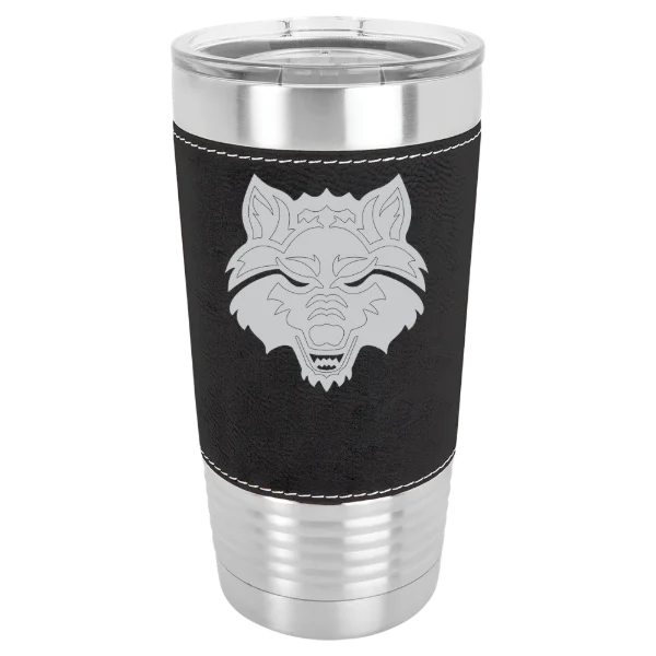 Arkansas State University Polar Camel 20 oz. Leatherette Grip Tumbler with Standard Lid