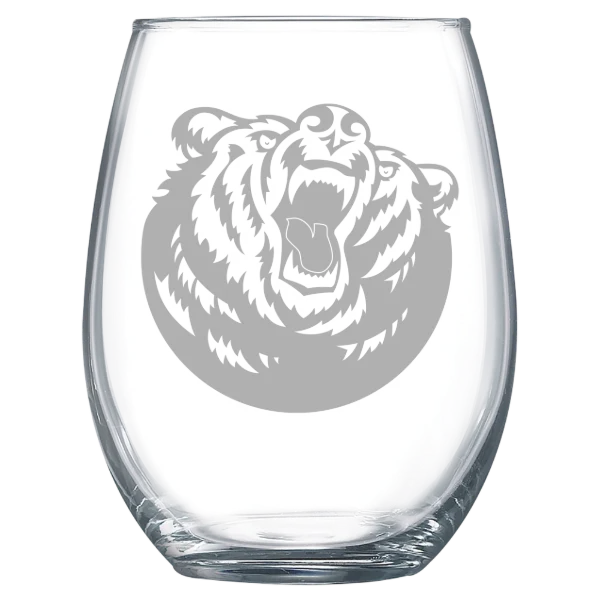 Belmont University Polar Camel 15 oz. Stemless Wine Glass
