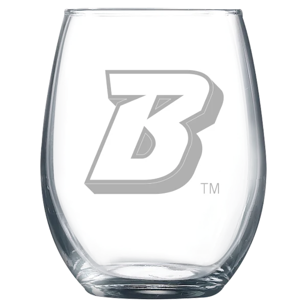 Binghamton University Polar Camel 9 oz. Stemless Wine Glass