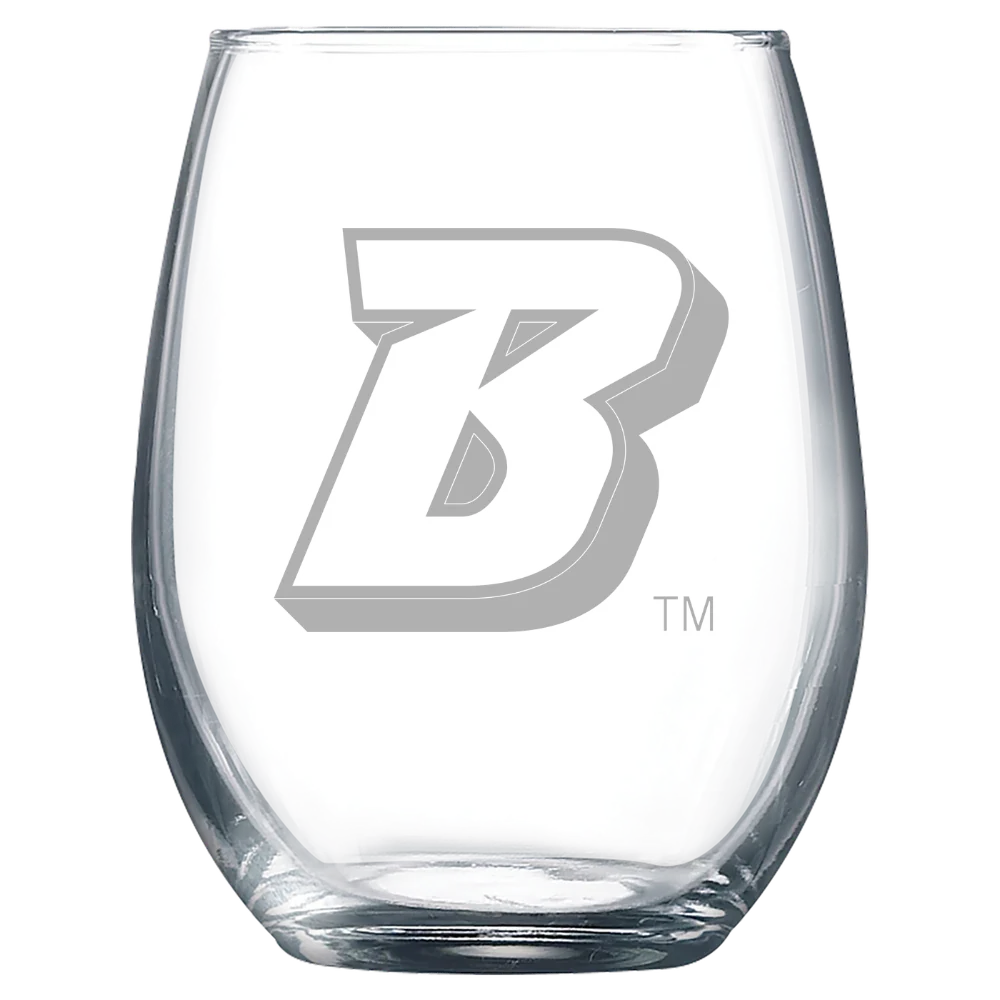 Binghamton University Polar Camel 9 oz. Stemless Wine Glass