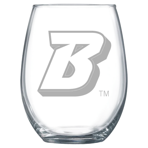 Binghamton University Polar Camel 15 oz. Stemless Wine Glass