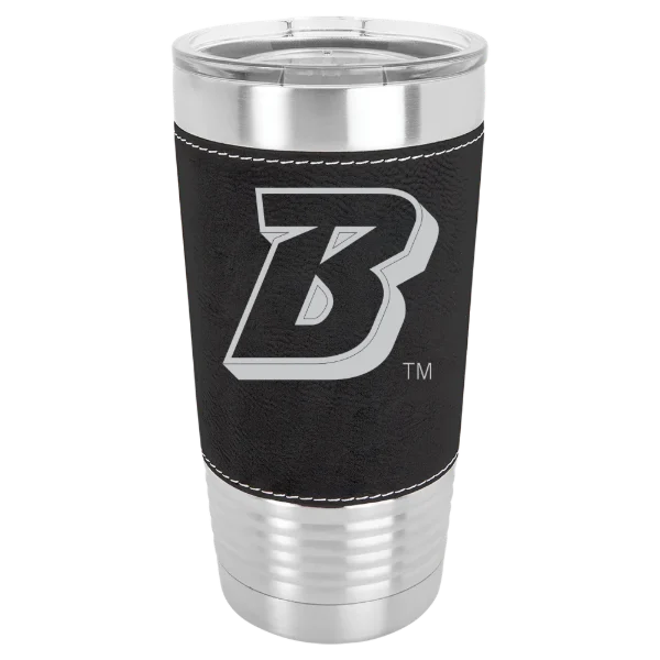 Binghamton University Polar Camel 20 oz. Leatherette Grip Tumbler with Standard Lid