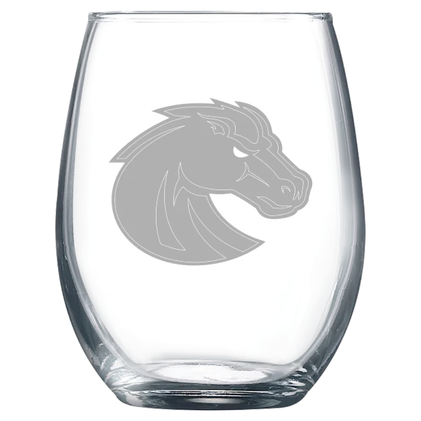 Boise State University Polar Camel 9 oz. Stemless Wine Glass