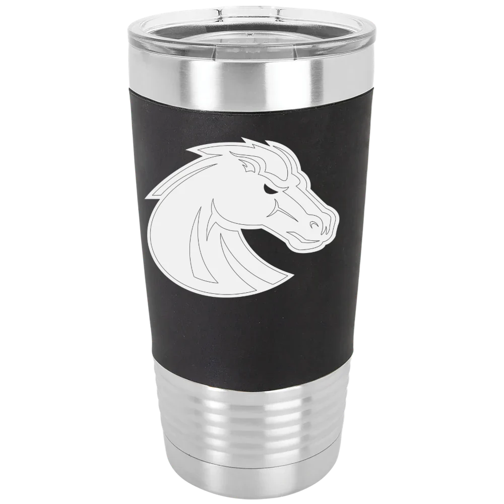 Boise State University Polar Camel 20 oz. Silicone Grip Tumbler with Standard Lid
