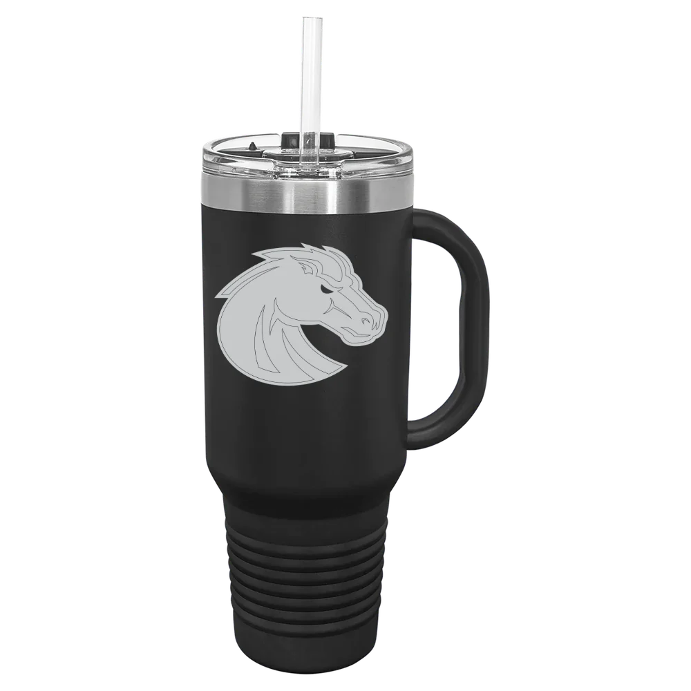 Boise State University Polar Camel 40 oz. Travel Mug with Snap Lid & Straw