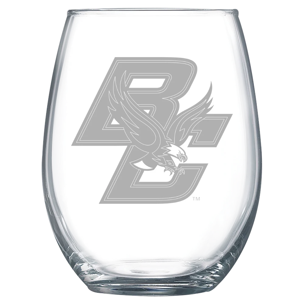 Boston College Polar Camel 15 oz. Stemless Wine Glass