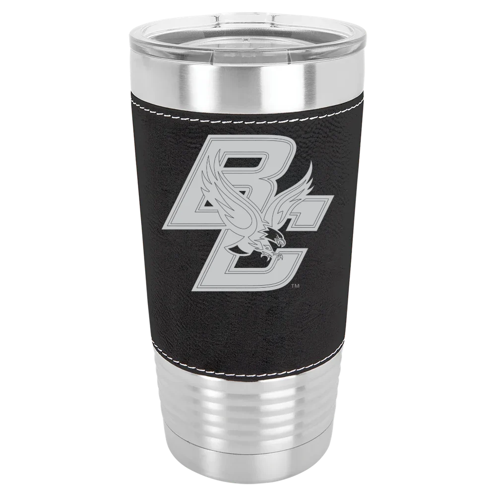 Boston College Polar Camel 20 oz. Leatherette Grip Tumbler with Standard Lid