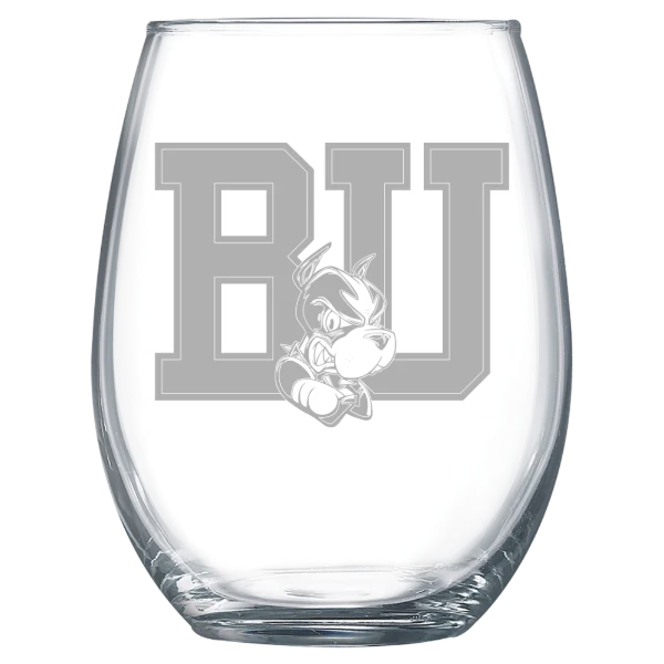 Boston University Polar Camel 15 oz. Stemless Wine Glass