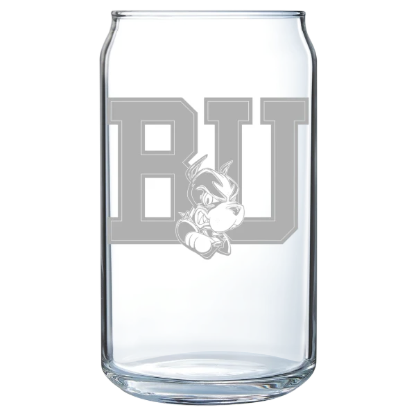 Boston University Polar Camel 16 oz. Can Glass