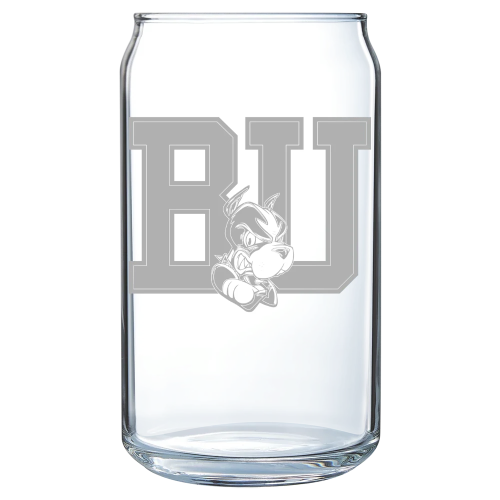 Boston University Polar Camel 16 oz. Can Glass
