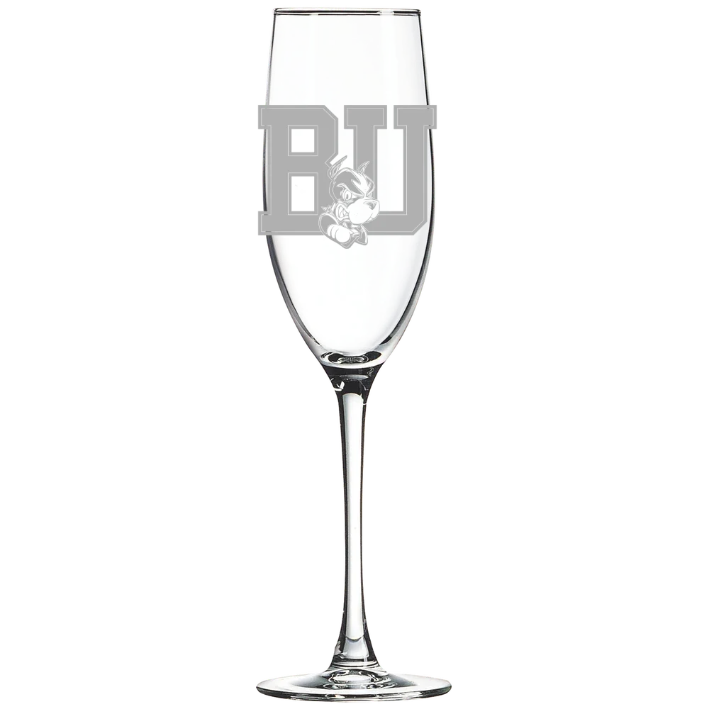 Boston University Polar Camel 8 oz. Champagne Flute