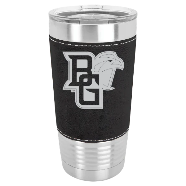 Bowling Green State University Polar Camel 20 oz. Leatherette Grip Tumbler with Standard Lid