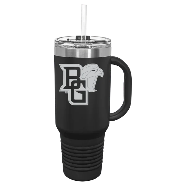 Bowling Green State University Polar Camel 40 oz. Travel Mug with Snap Lid & Straw