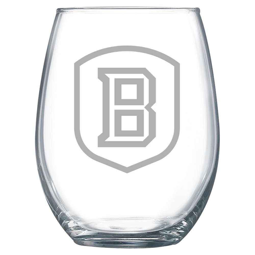 Bradley University Polar Camel 15 oz. Stemless Wine Glass