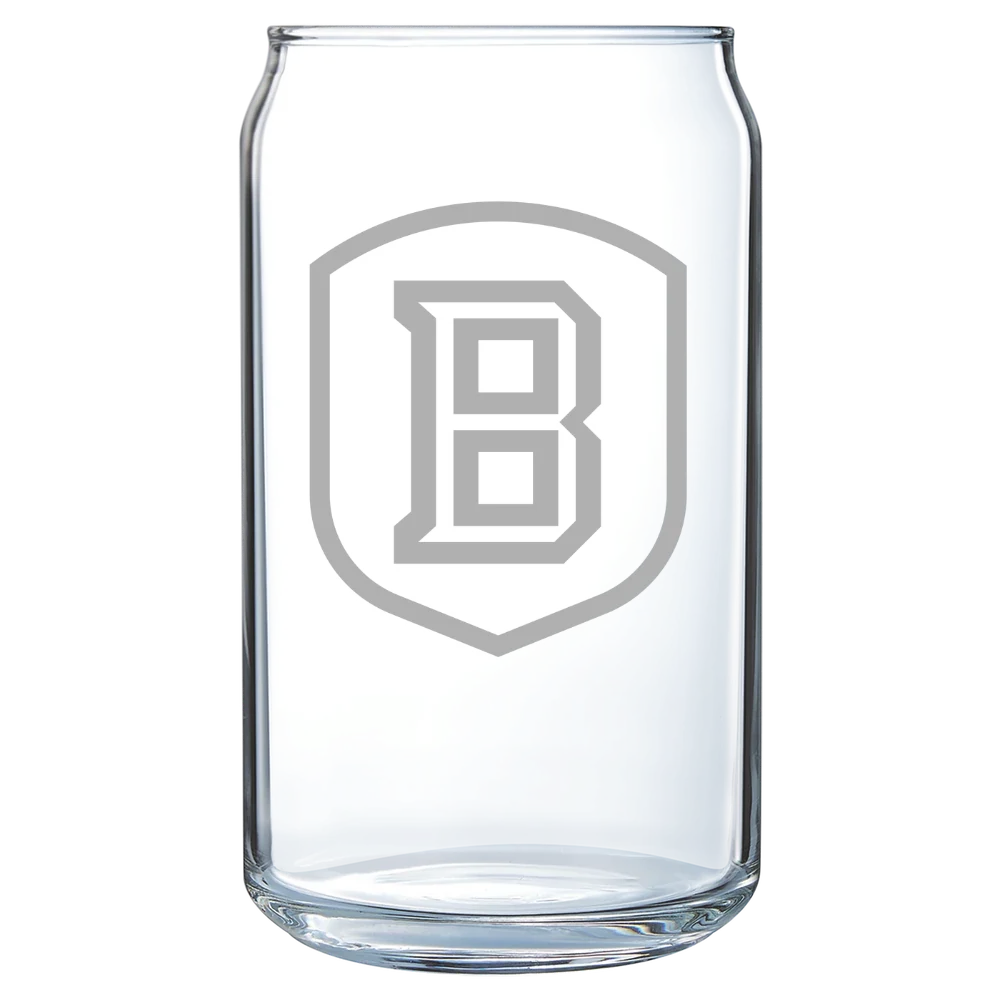 Bradley University Polar Camel 16 oz. Can Glass