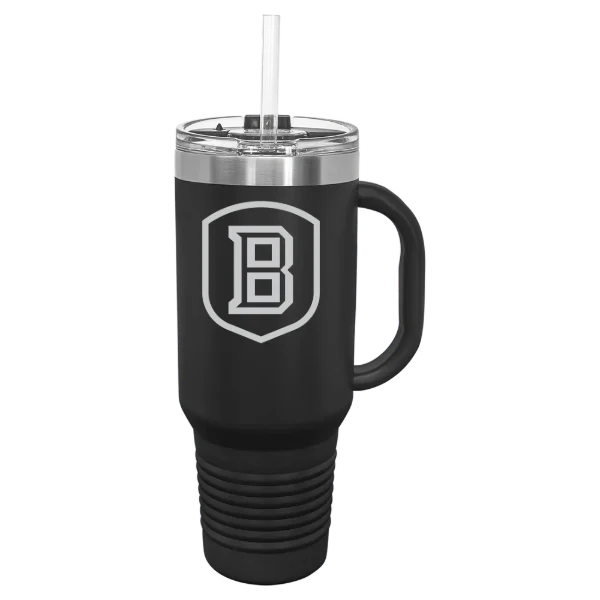 Bradley University Polar Camel 40 oz. Travel Mug with Snap Lid & Straw