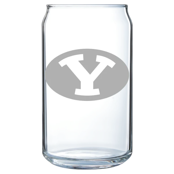 Brigham Young University Polar Camel 16 oz. Can Glass