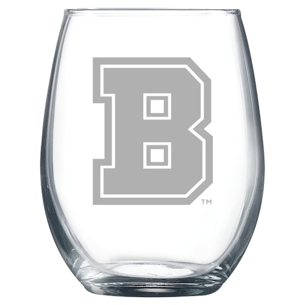 Brown University Polar Camel 9 oz. Stemless Wine Glass