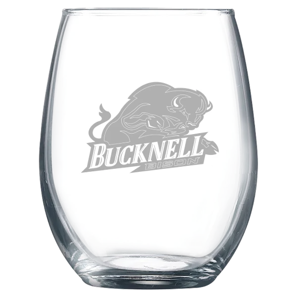 Bucknell University Polar Camel 9 oz. Stemless Wine Glass