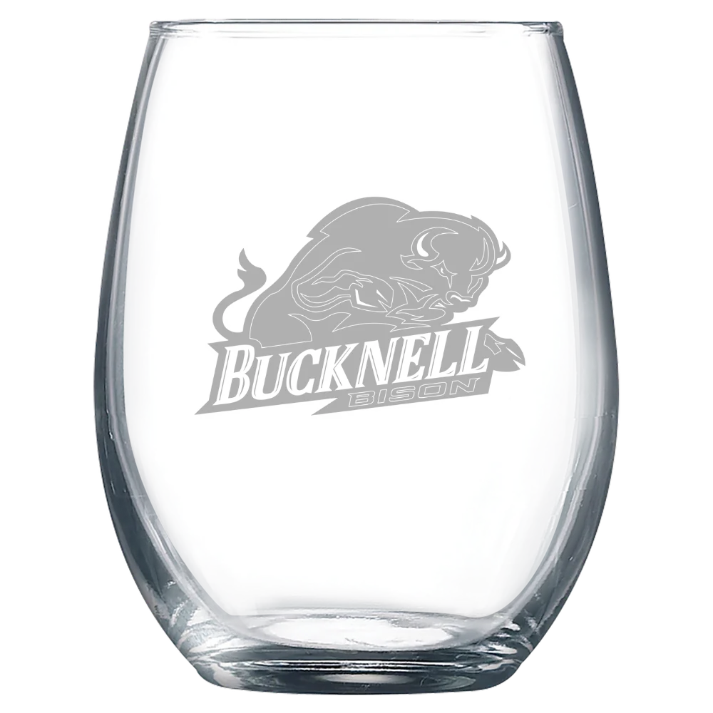 Bucknell University Polar Camel 9 oz. Stemless Wine Glass