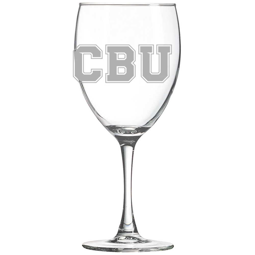 California Baptist University Polar Camel 10 1/2 oz. Wine Glass