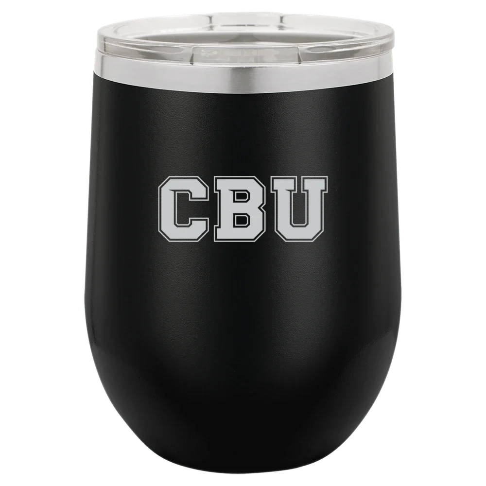 California Baptist University Polar Camel 12 oz. Stemless Wine Tumbler