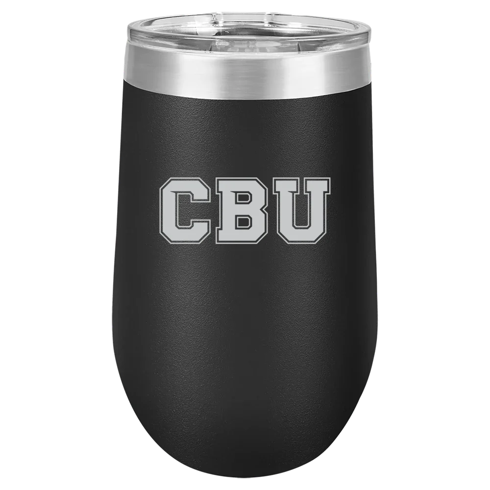 California Baptist University Polar Camel 16 oz. Stemless Wine Tumbler