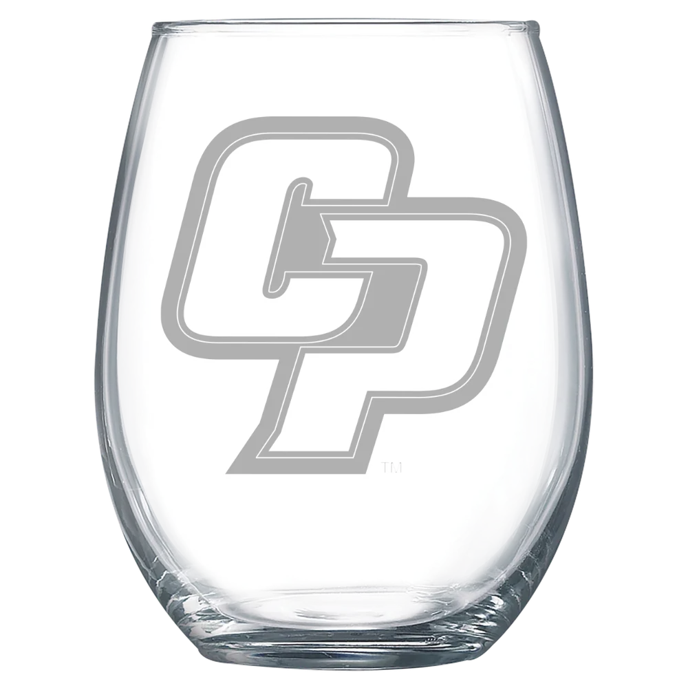 California Polytechnic State University Polar Camel 15 oz. Stemless Wine Glass