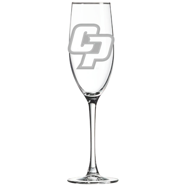 California Polytechnic State University Polar Camel 8 oz. Champagne Flute