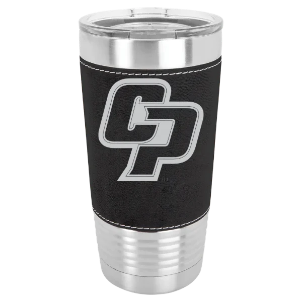 California Polytechnic State University Polar Camel 20 oz. Leatherette Grip Tumbler with Standard Lid